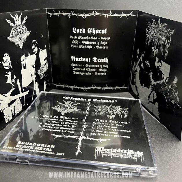 Ancient Death / Lord Chacal split ofrenda a Satanas black metal ecuador