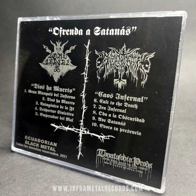 Ancient Death / Lord Chacal split ofrenda a Satanas black metal ecuador