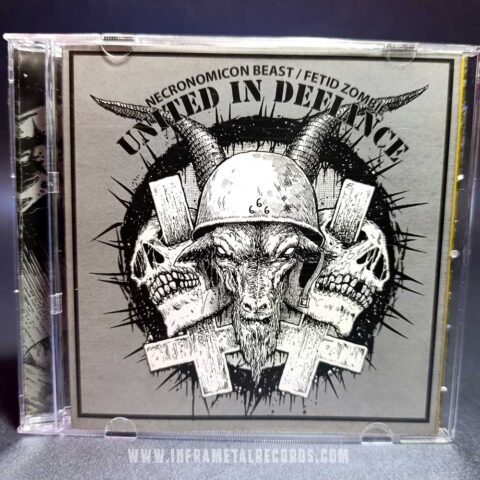 Necronomicon Beast Fetid Zombie United In Defiance split death thrash brazil US CD