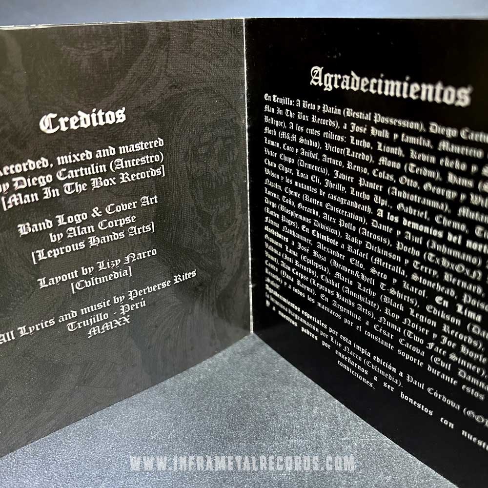 Perverse Rites Witchsluthaunt cd black thrash peru